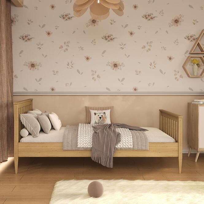 Ágy Ignaś 80x180 természetes, nem lakkozott