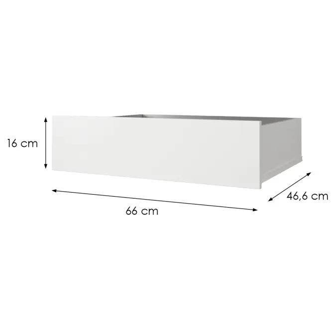 Készlet Fiók ( 2 Szt. )GŁ62 250 fehér,2