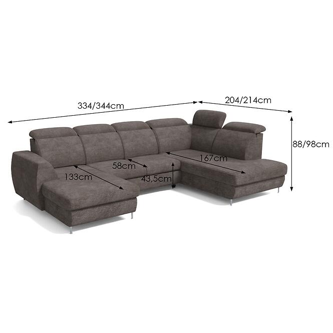 Sarokgarnitúra szett Fancy L Vibe 28