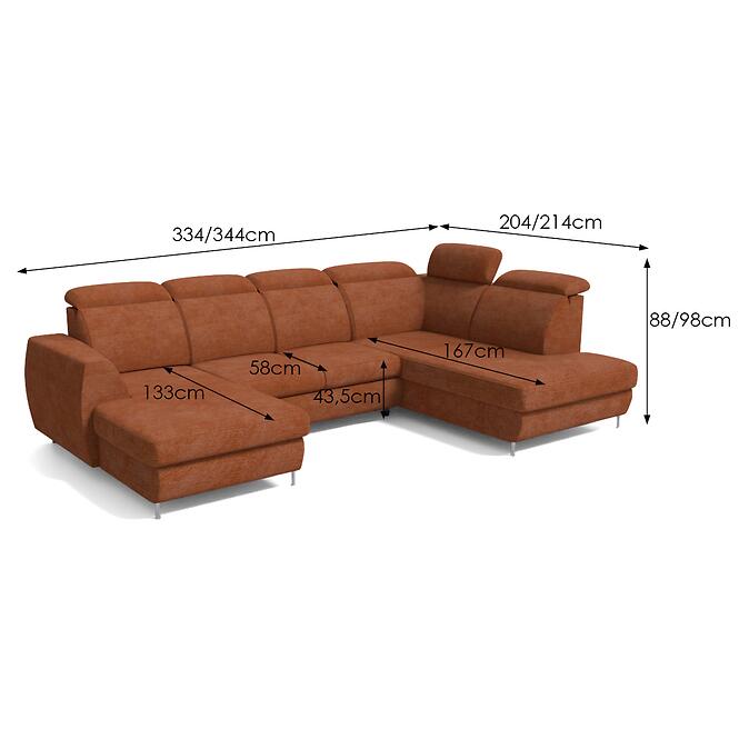 Sarokgarnitúra szett Fancy L Vibe 56