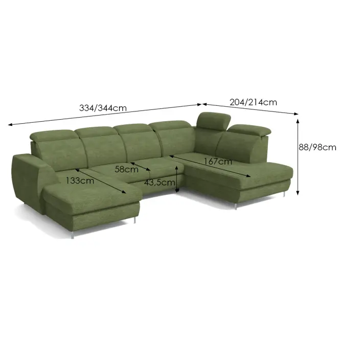 Sarokgarnitúra szett Fancy L Vibe 38