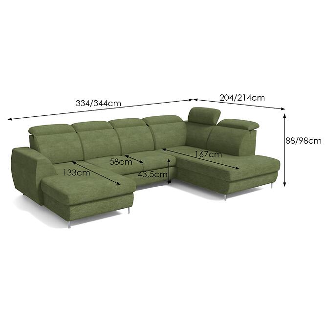 Sarokgarnitúra szett Fancy L Vibe 38