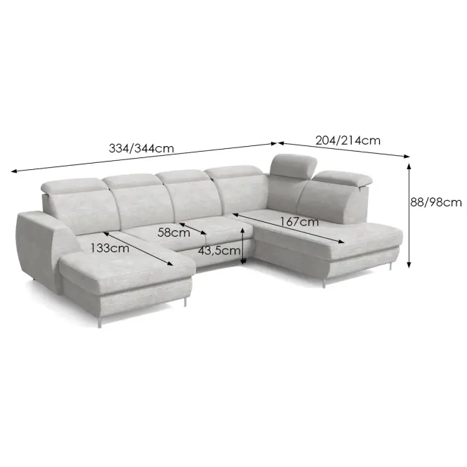 Sarokgarnitúra szett Fancy L Vibe 86,6