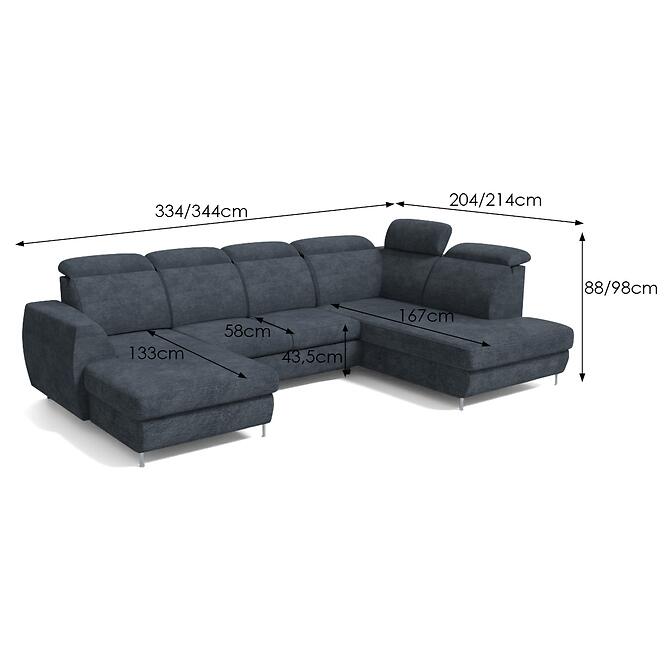 Sarokgarnitúra szett Fancy L Vibe 97