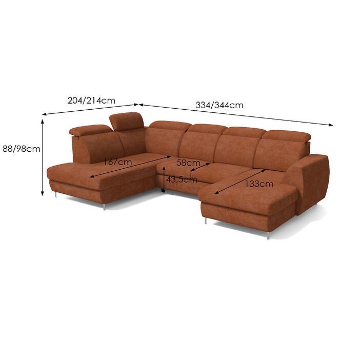 Sarokgarnitúra szett Fancy P Vibe 56,6