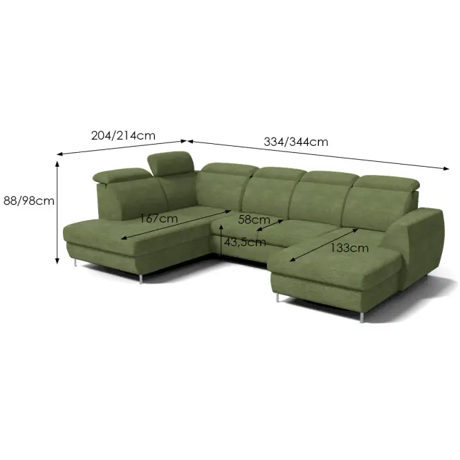 Sarokgarnitúra szett Fancy P Vibe 38,6
