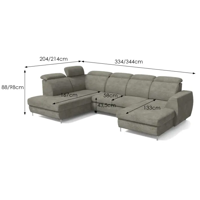 Sarokgarnitúra szett Fancy P Vibe 21,6