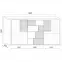 Komód Elstra II tölgy sonoma/fehér,2