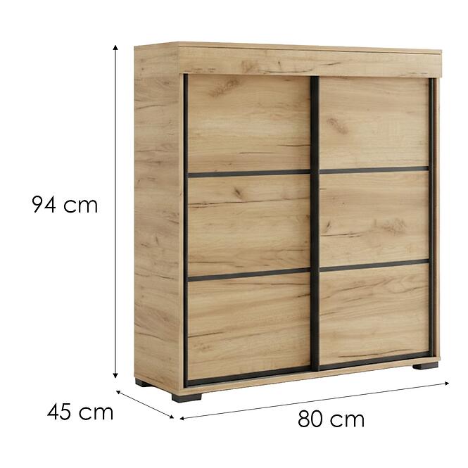 Komód Tanger 80 Tölgy Craft Arany