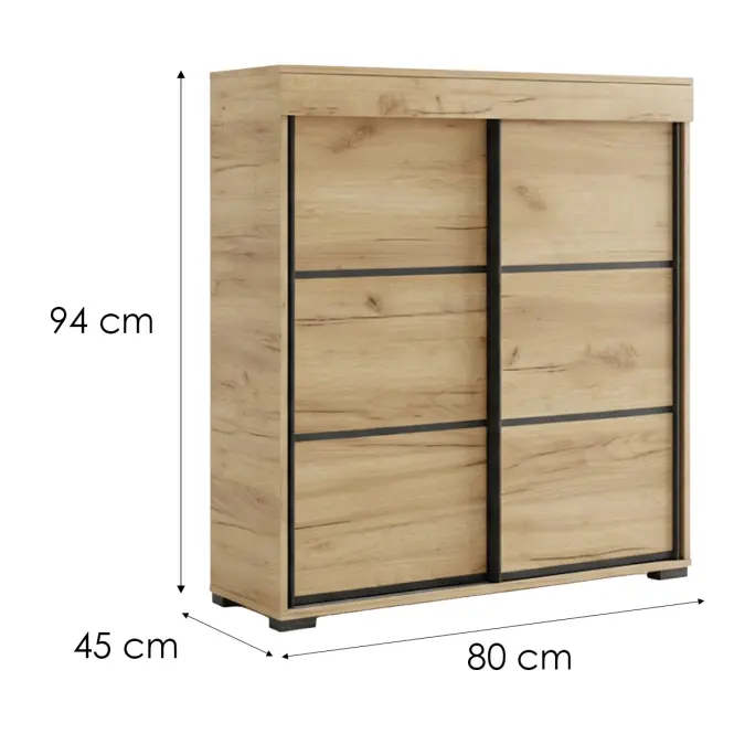 Komód Tanger 80 Tölgy Craft Arany,2