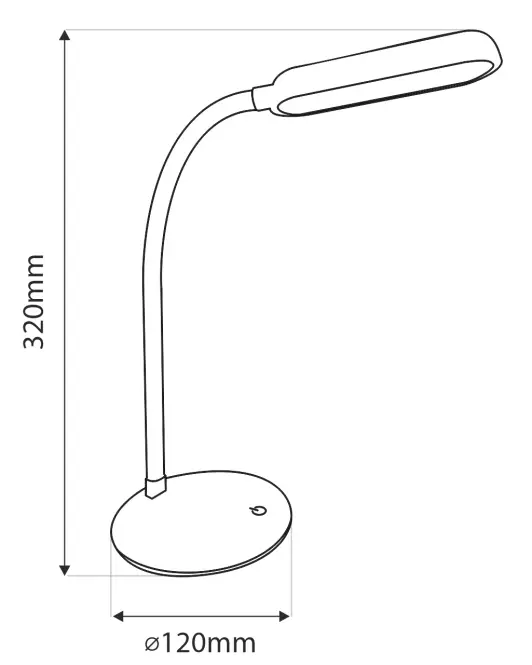 Asztali lámpa TR-088M LED USB WHITE LB1