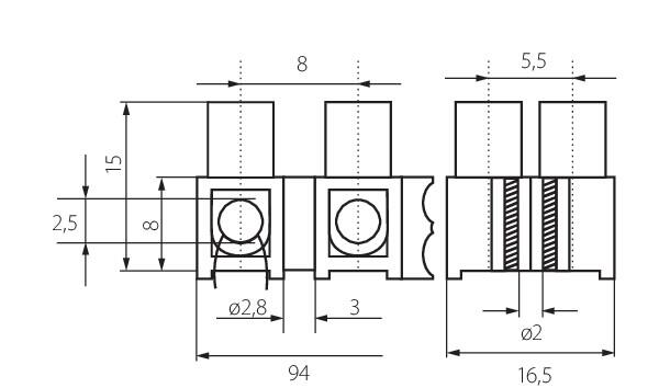Csatlakozó csatlakozó H-2.5MM2 PP M (26430),2