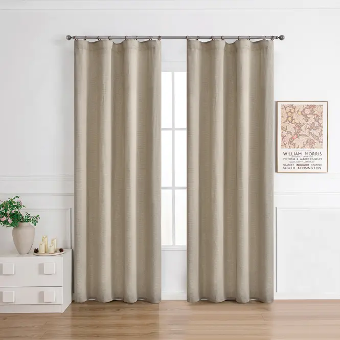 Függöny ráncoló szalagon NORI 008/165GSM 140x250 bézs