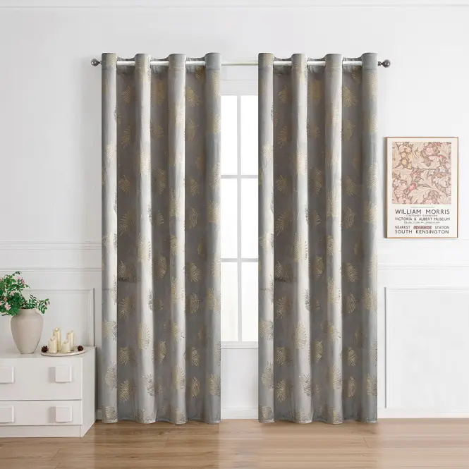 Függöny fémkarikával MARMA 2504-2/210GSM 140x250 szürke