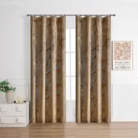 Függöny ráncoló szalagon MOLLY RQ-198/210GSM 140x250 barna
