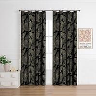 Függöny ráncoló szalagon MOLLY RQ-198/210GSM 140x250 fekete