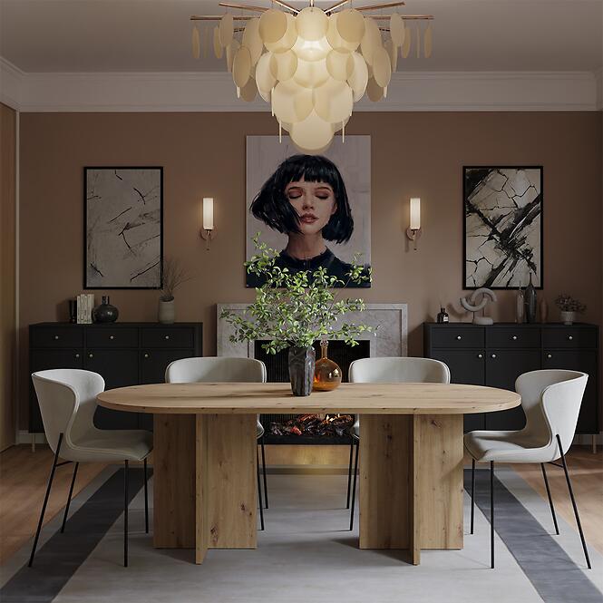 Asztal Loen 204x90 Tölgy Artisan