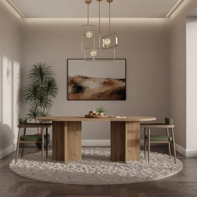 Asztal Loen 204x90 Tölgy Artisan