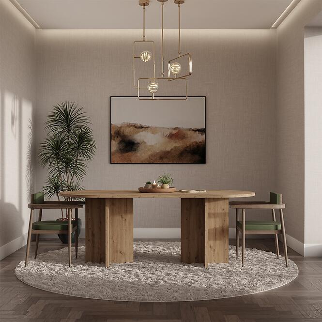 Asztal Loen 204x90 Tölgy Artisan