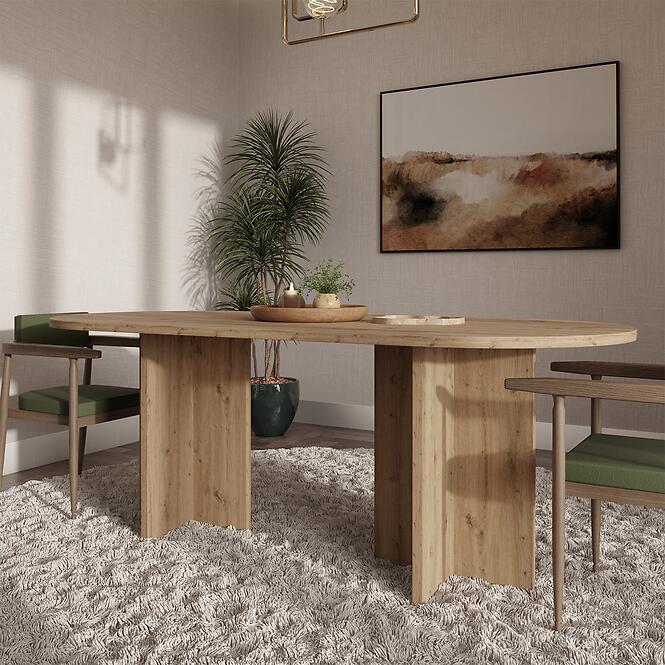 Asztal Loen 204x90 Tölgy Artisan
