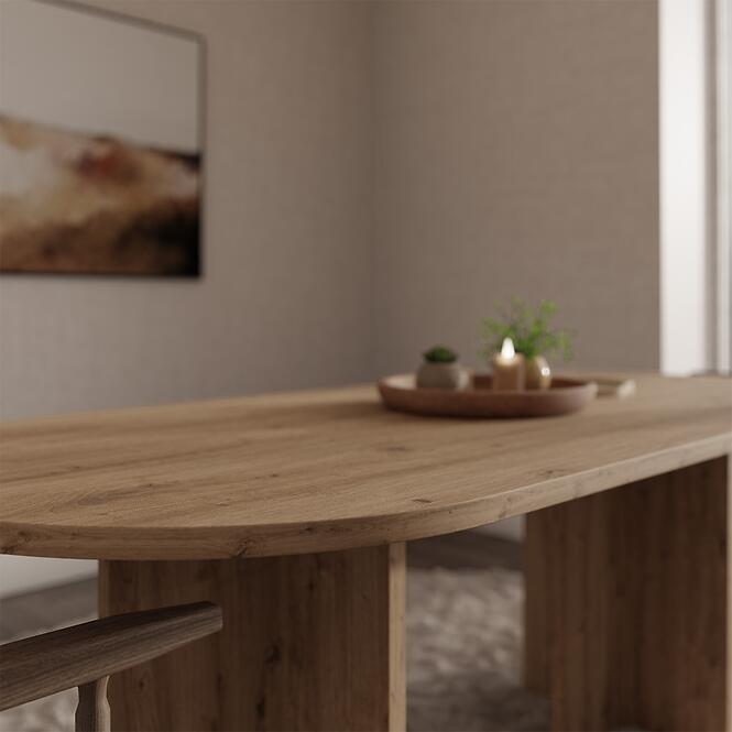Asztal Loen 204x90 Tölgy Artisan