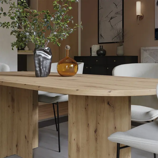 Asztal Loen 204x90 Tölgy Artisan