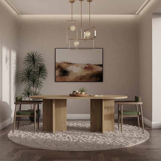 Asztal Loen 204x90 Tölgy Cremona