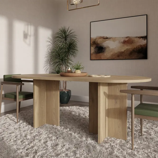 Asztal Loen 204x90 Tölgy Cremona