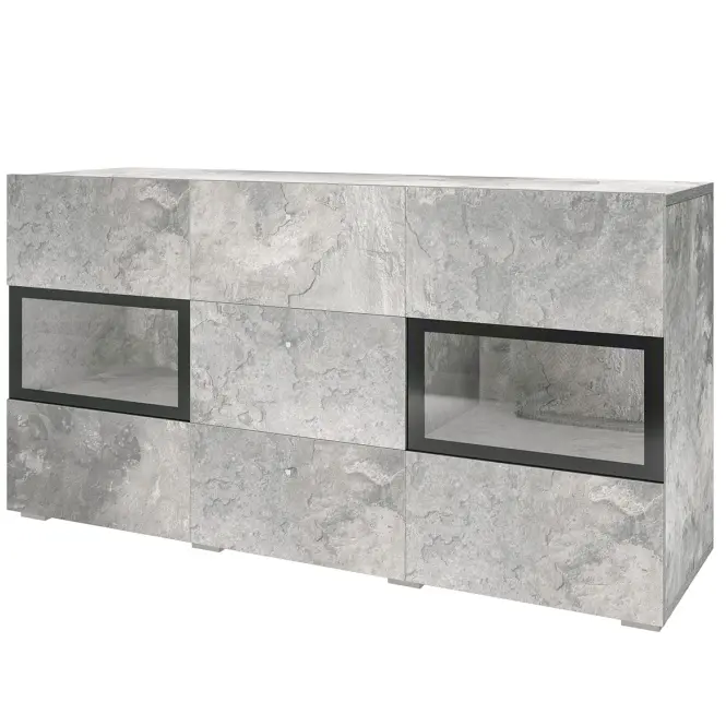 Komód Baros 26  2d3d Világos beton,3
