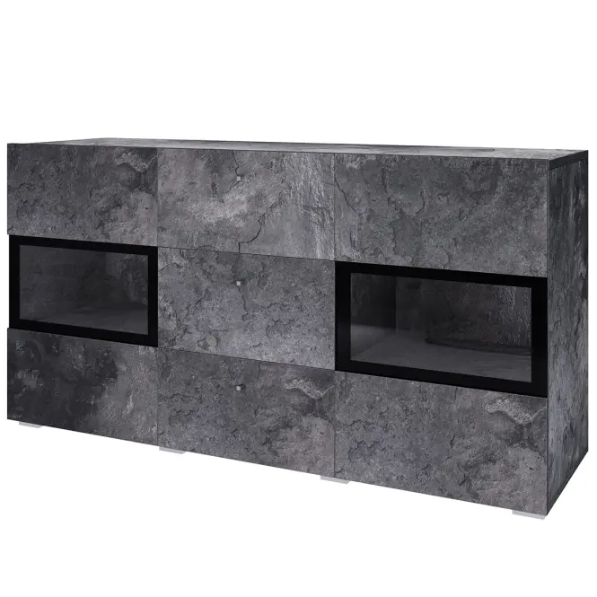 Komód Baros 26  2d3d Sötét beton