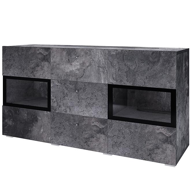 Komód Baros 26  2d3d Sötét beton