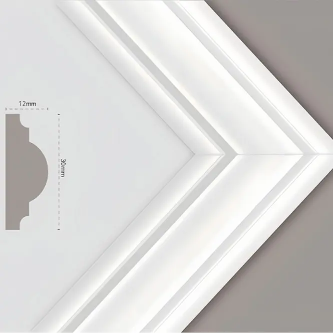 Dekoratív keret JC101 Pure White 60x60 cm,3