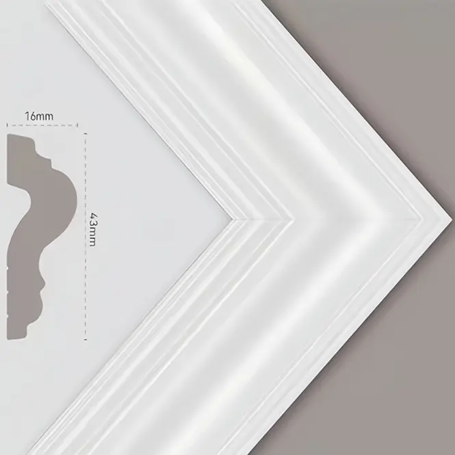 Dekoratív keret JX60 Pure White 60x60 cm