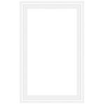 Dekoratív keret JX60 Pure White 60x120 cm