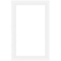 Dekoratív keret JX60 Pure White 60x120 cm