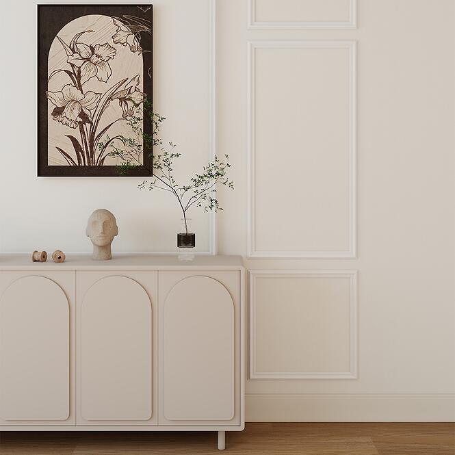 Dekoratív keret JX60 Pure White 60x120 cm,4