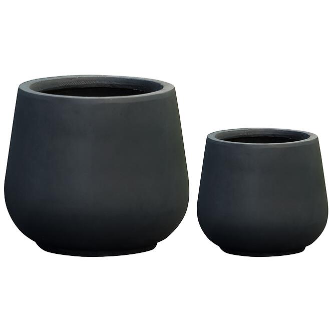 Virágcserép wxp1398ab-9 grafit 31x31x27