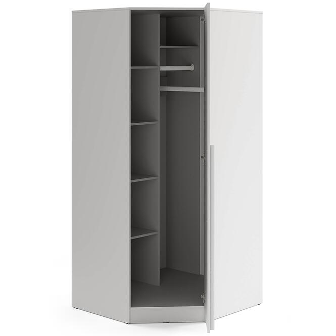Szekrény Braga 4 (L/P) platina szürke