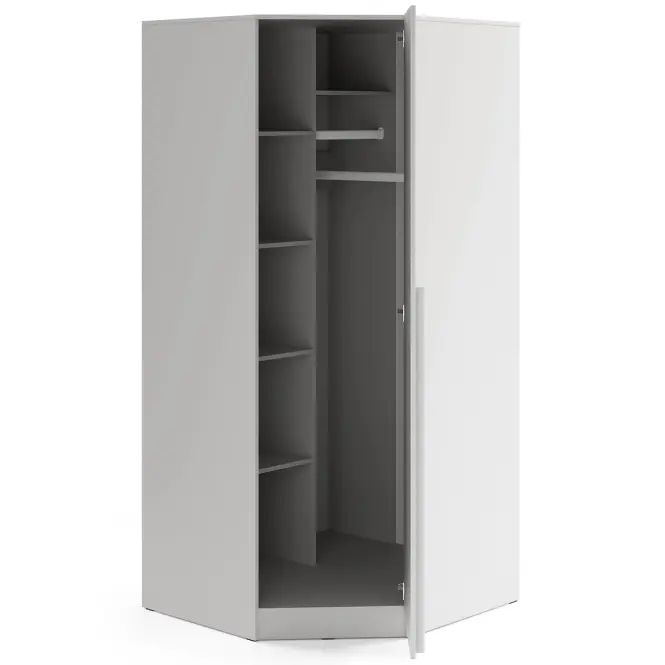 Szekrény Braga 4 (L/P) platina szürke,2