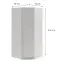 Szekrény Braga 4 (L/P) platina szürke,3