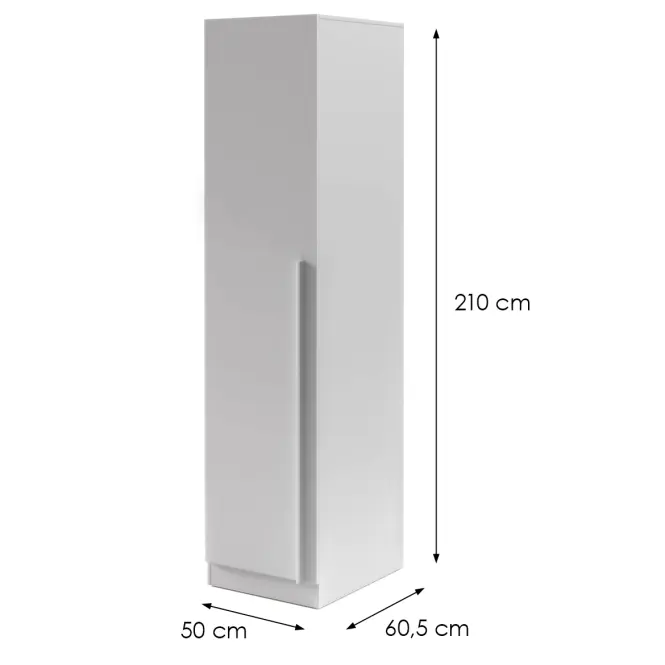Szekrény Braga 5 (L/P) platina szürke