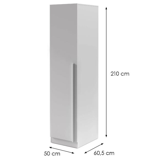 Szekrény Braga 5 (L/P) platina szürke