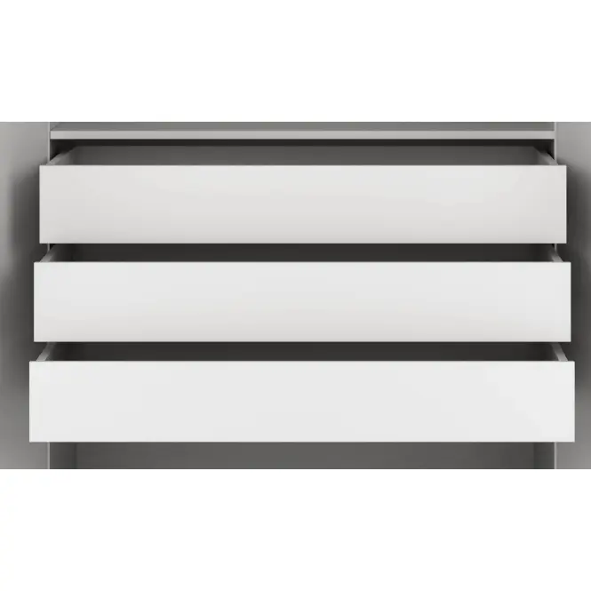 Fiókos garnitúra a szekrényhez Braga 1 (3 db) platina szürke,2