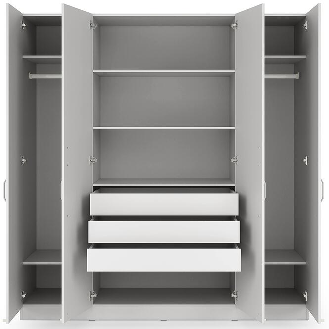 Fiókos garnitúra a szekrényhez Braga 1 (3 db) platina szürke