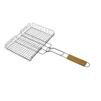 GRILLEZŐKOSÁR 55x31x5,5 CM KY5531