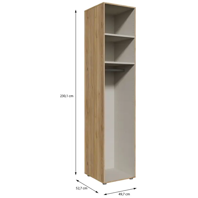 Szekrénytest Moduklix 49,7x230,1 Tölgy Mouvella
