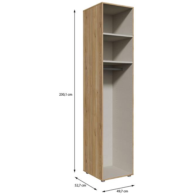 Szekrénytest Moduklix 49,7x230,1 Tölgy Mouvella