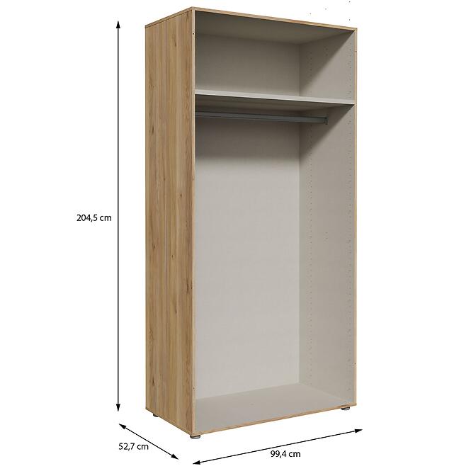 Szekrénytest Moduklix 99,4x204,5 Tölgy Mouvella,2
