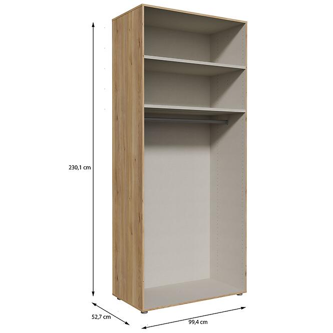 Szekrénytest Moduklix 99,4x230,1 Tölgy Mouvella