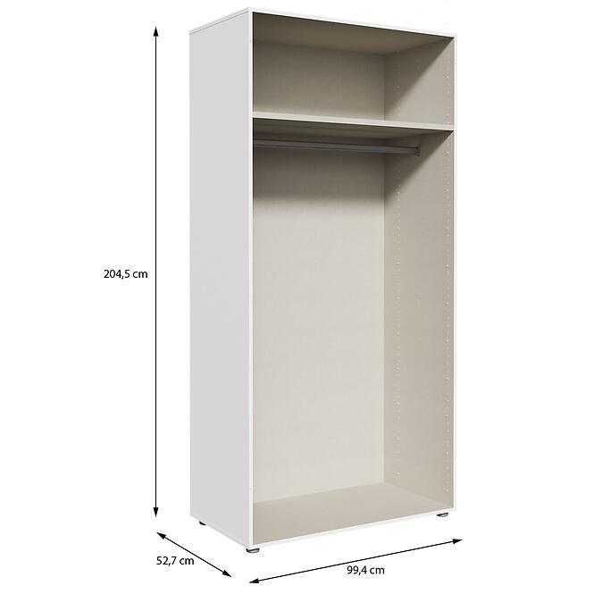 Szekrénytest Moduklix 99,4x204,5 fehér